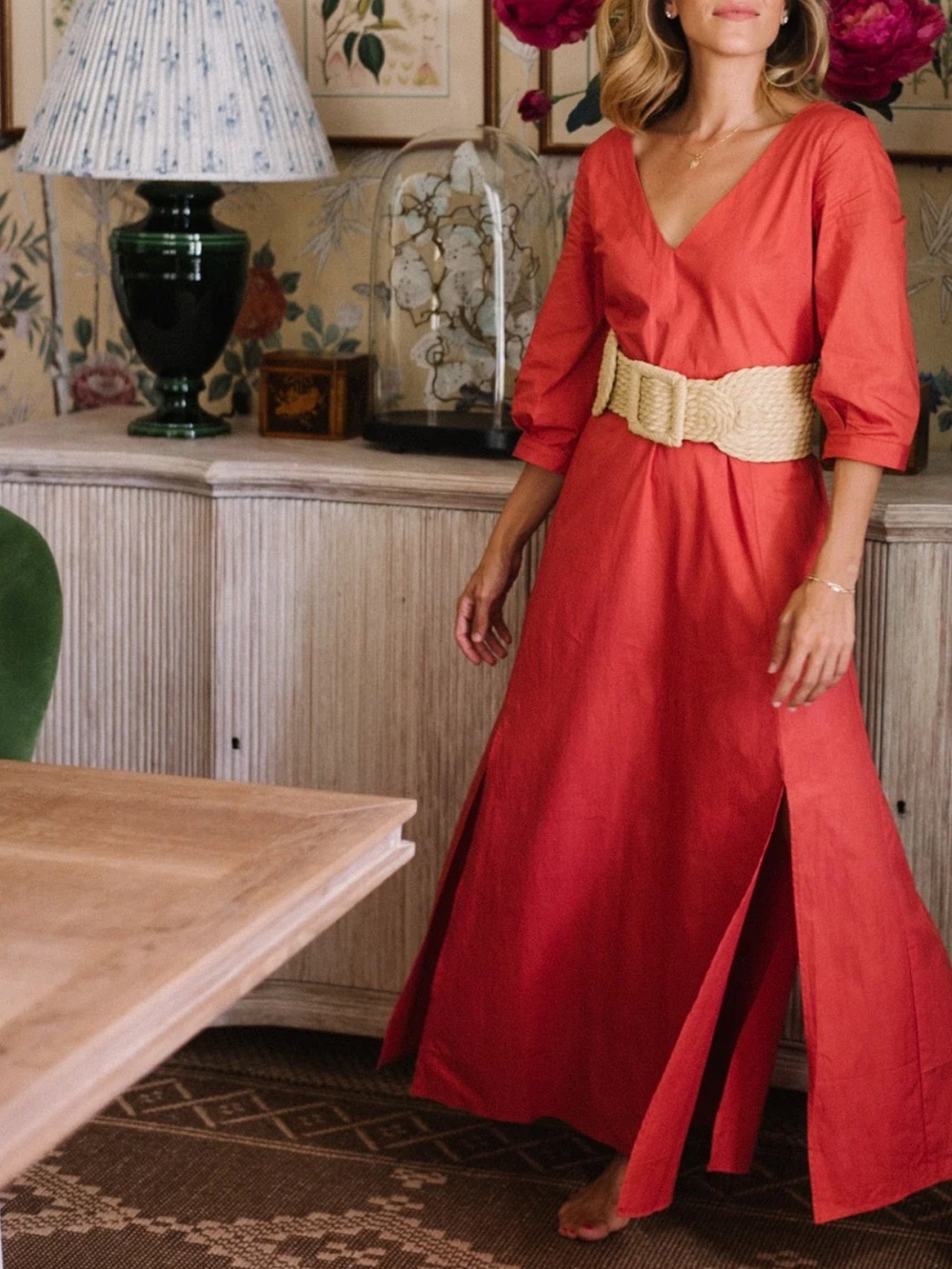 Parterre MARGOT DRESS in poppy 4 nwt